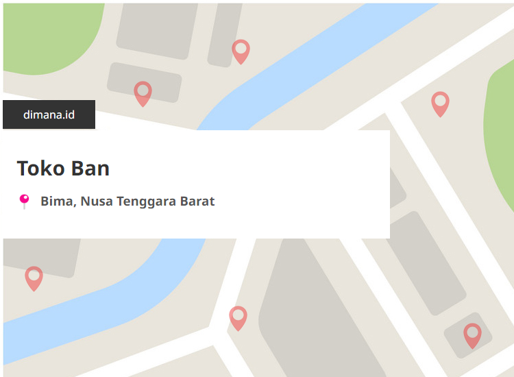 Toko Ban di sekitar Bima, Nusa Tenggara Barat