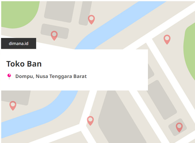 Toko Ban di sekitar Dompu, Nusa Tenggara Barat