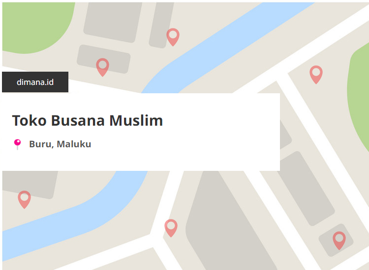 Toko Busana Muslim di sekitar Buru, Maluku
