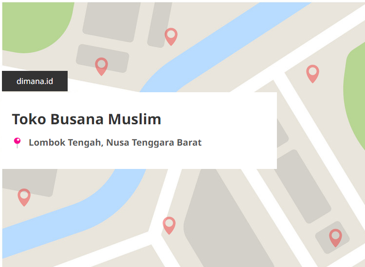 Toko Busana Muslim di sekitar Lombok Tengah, Nusa Tenggara Barat